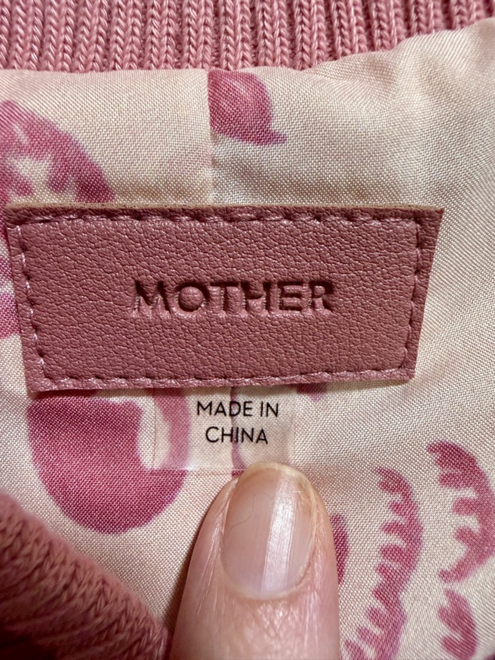 MOTHER “Sunshine City” Satin Letterman Bomber Jacket | size Small | EUC - Picture 3 of 16